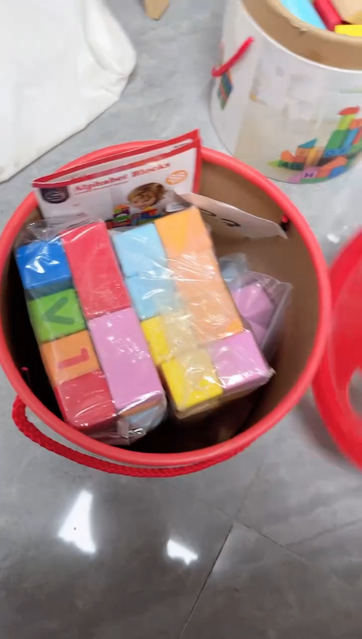 木红桶成套积木23