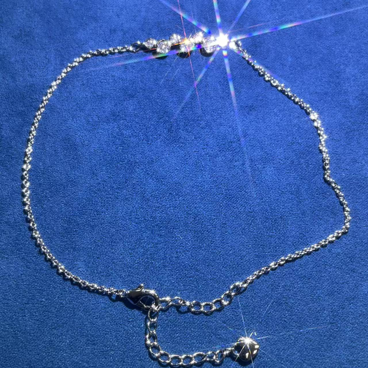 s9397白色泡泡脚链多样性发货