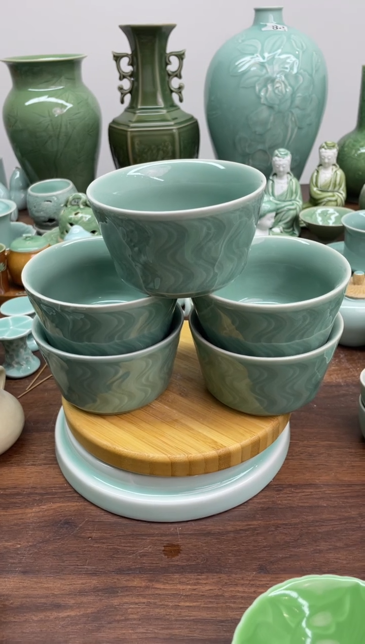 5个 特价青瓷 慧语瓷坊 微瑕