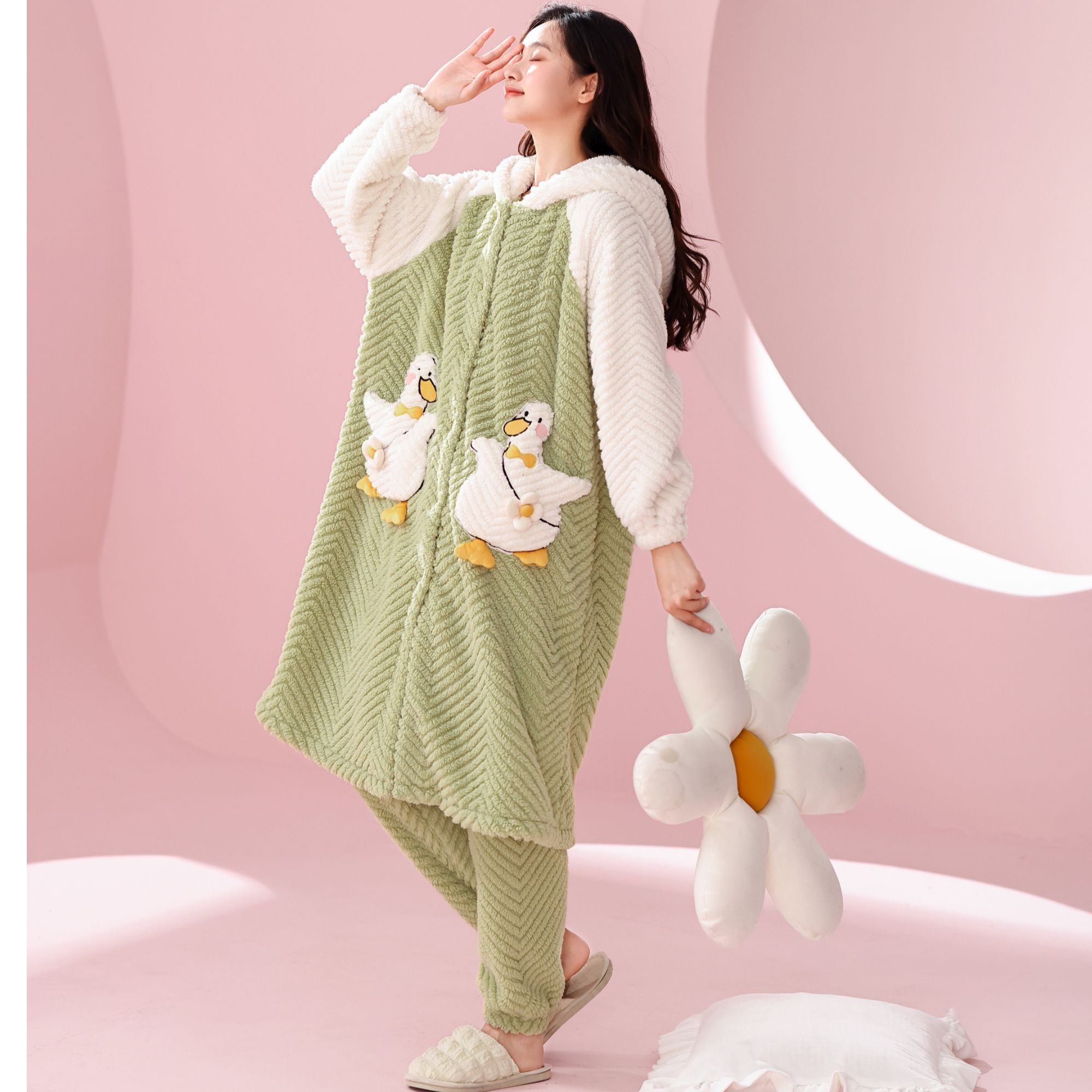 【凯迪世家】冬季新款家居服睡衣女套装70357036