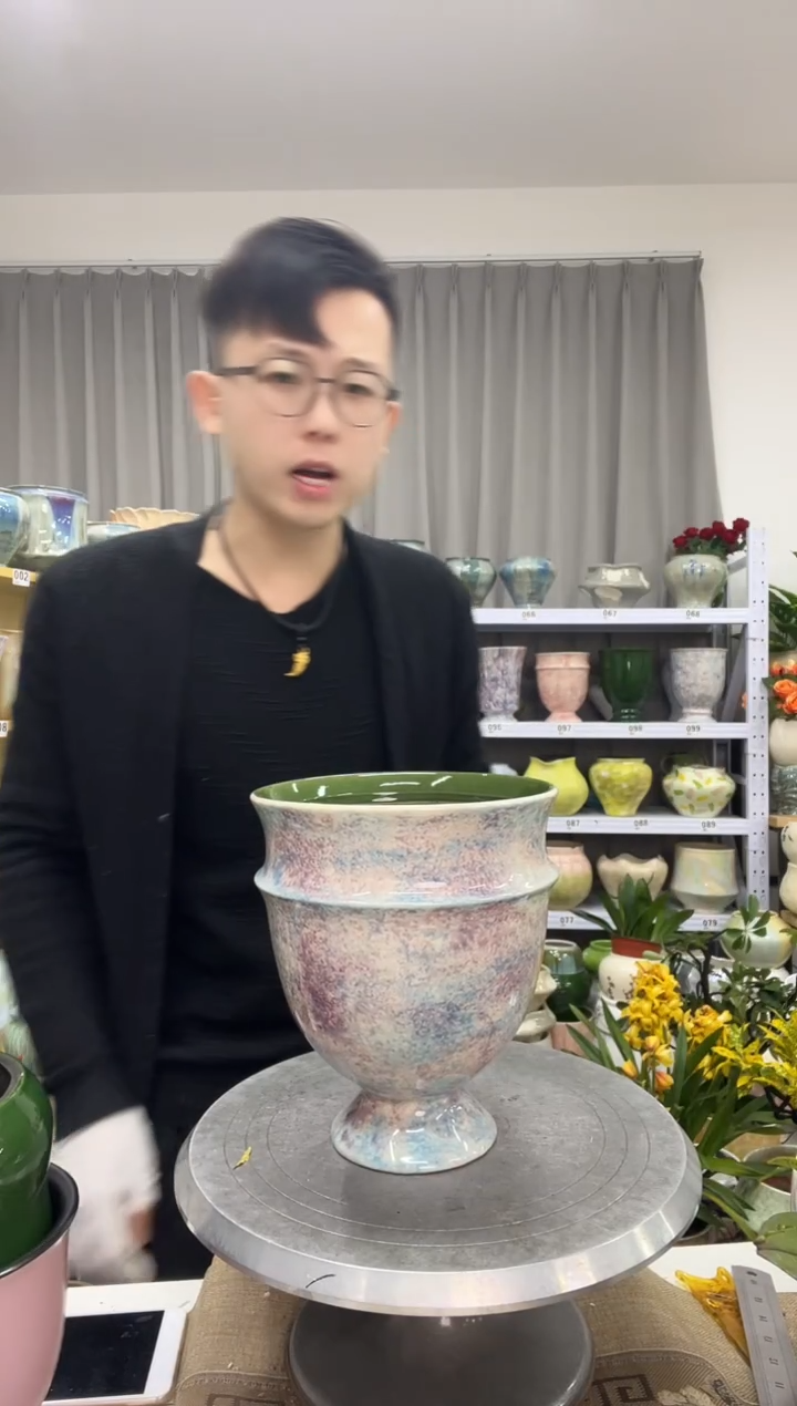 12.25陶瓷花盆直播链接高.   20.5   口 15