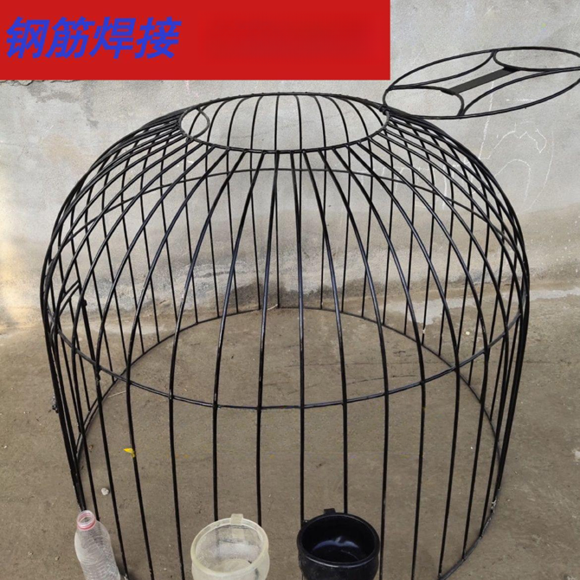 新款鸡罩笼斗鸡笼子铁笼折叠大号便宜家用钢筋用品鸡罩笼加粗加密