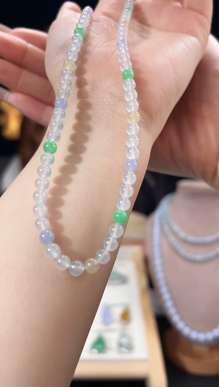 颈饰合金翡翠序号45