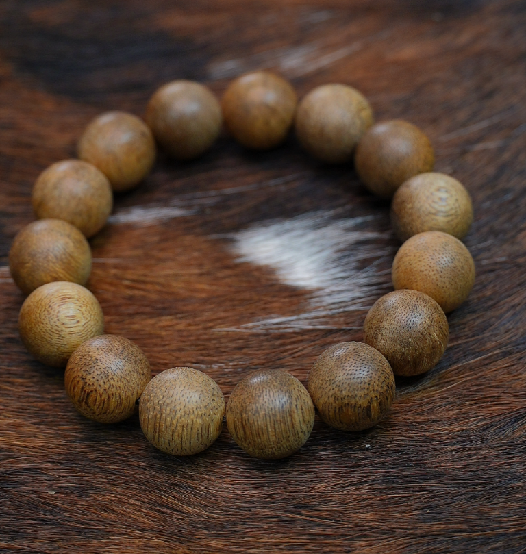 沉香【卓卓精选】CL34647 菩萨棋天然野沉香单圈手串