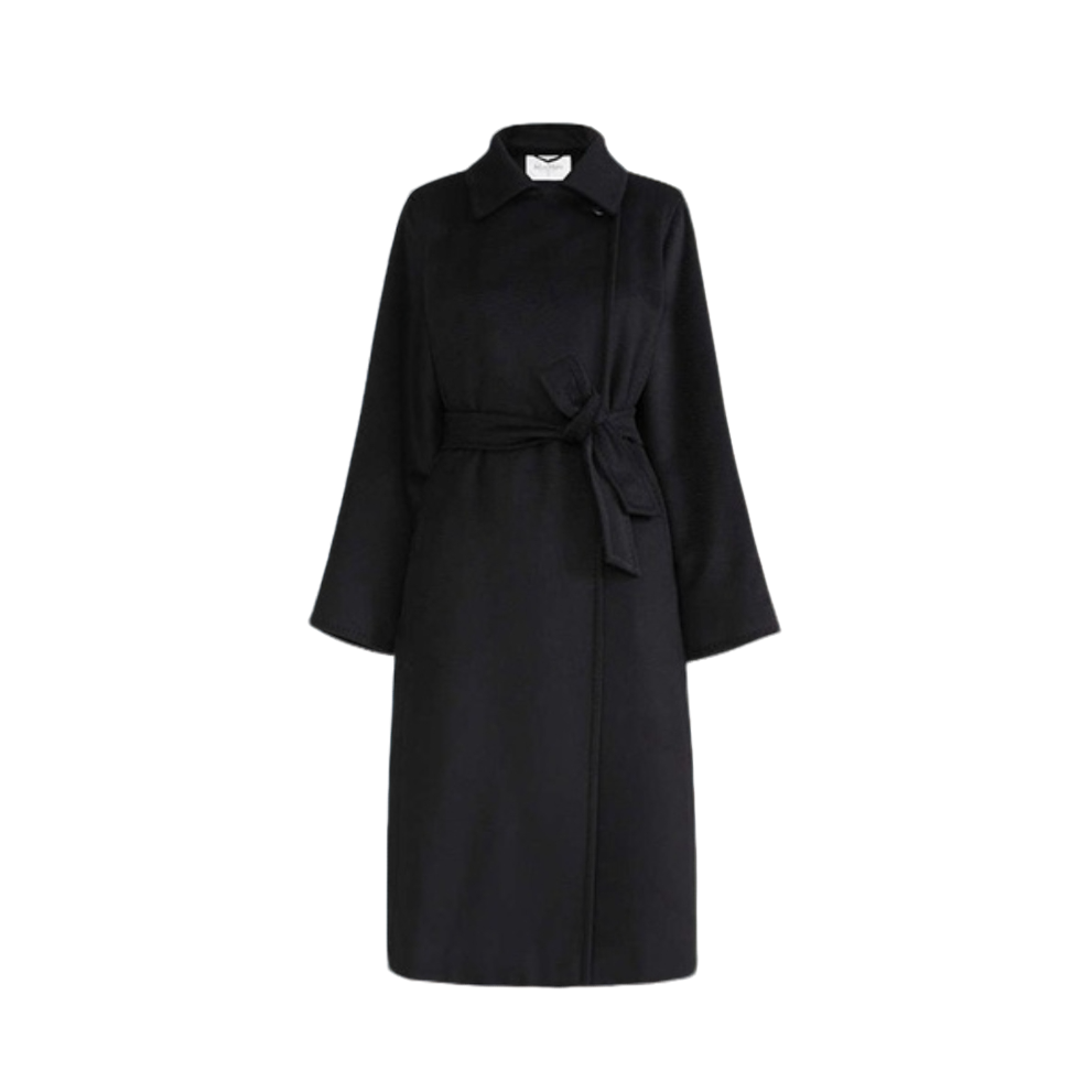 99新 MaxMara 汤/P245927754/ 黑色 大衣 外套 44码