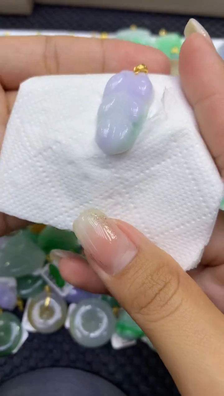 颈饰未镶嵌翡翠天然缅甸A货翡翠