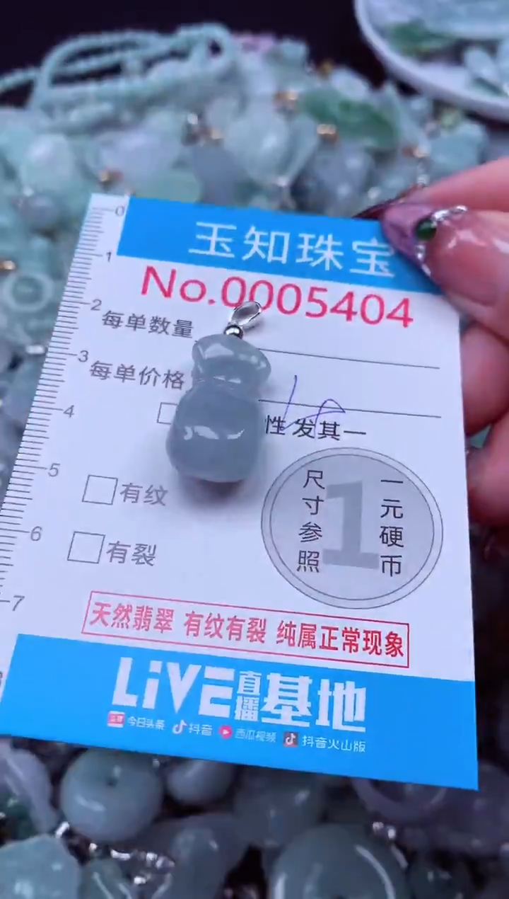 吊坠(不含链)未镶嵌翡翠5404