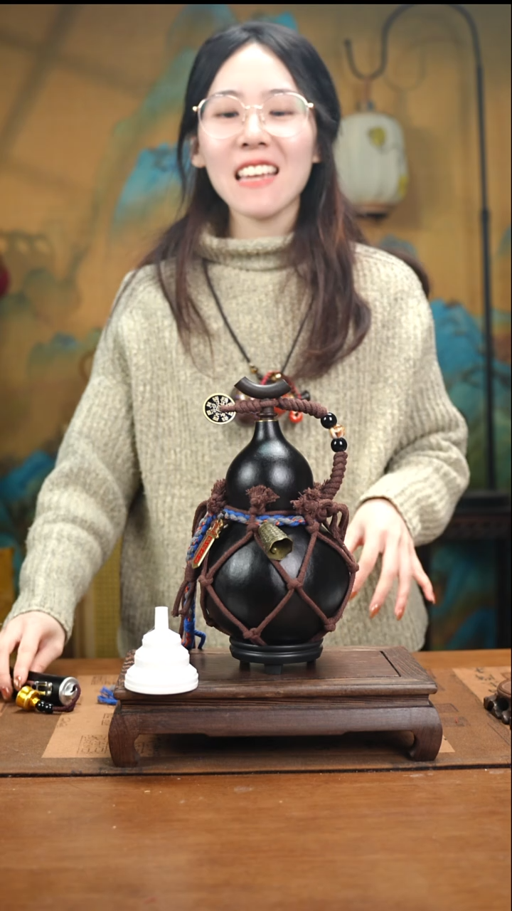 XD086网兜款大漆酒葫芦（现货现发）