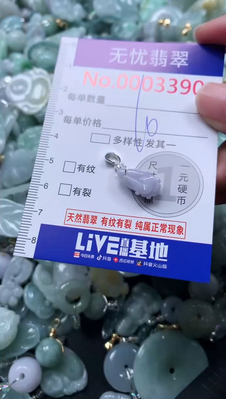 颈饰未镶嵌翡翠3390