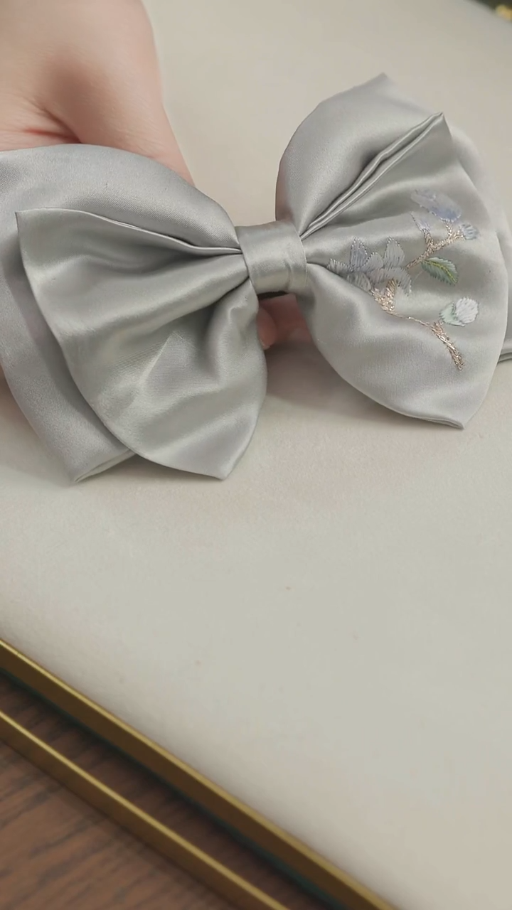 刺绣 湘传礼纯手工发夹