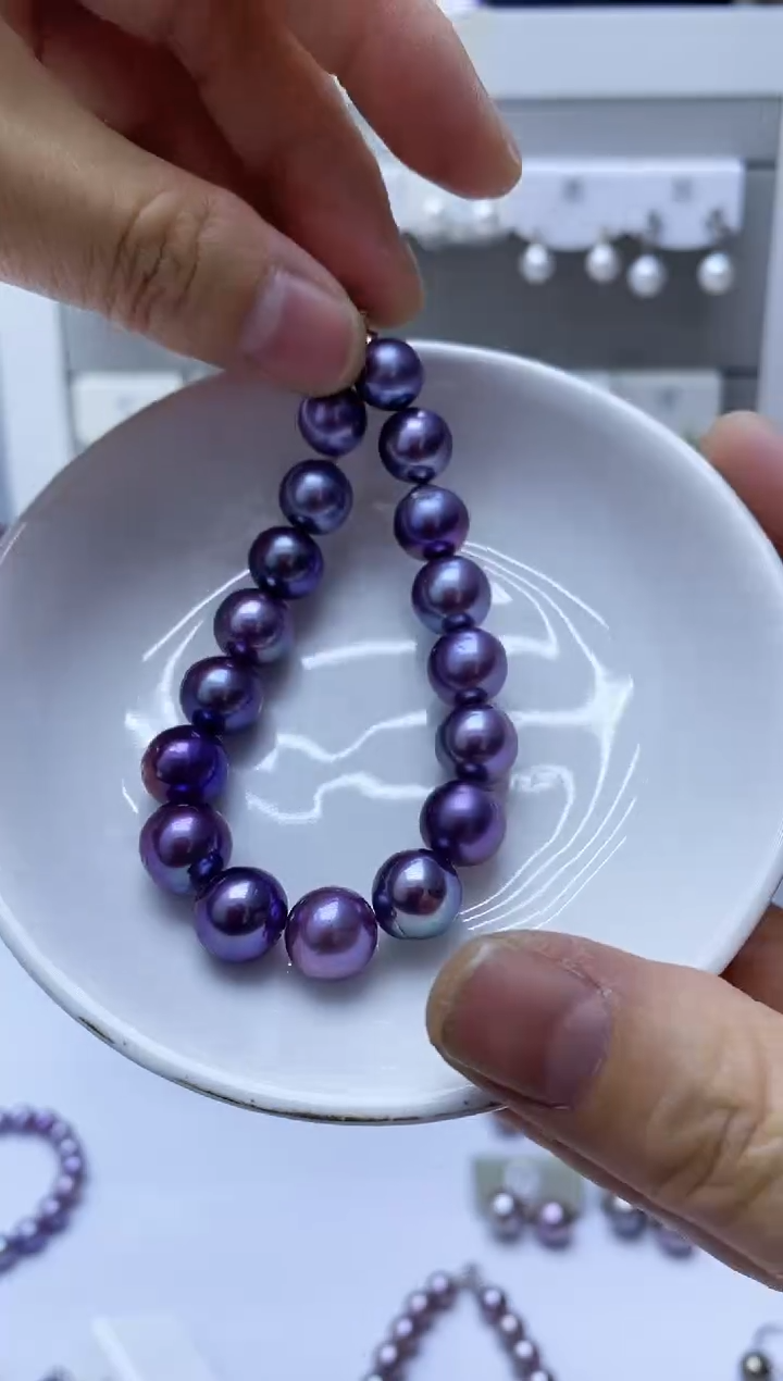 【闪购商品】淡水珍珠耳饰银S925镶嵌手链