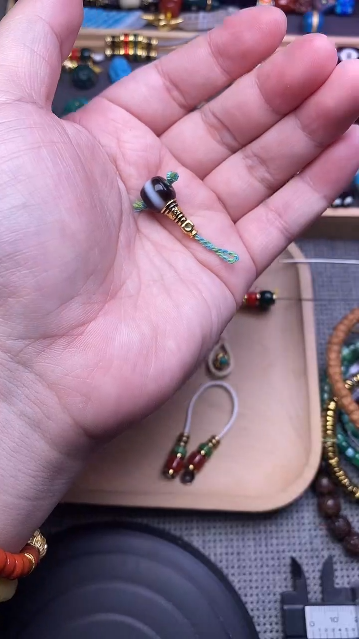 未镶嵌配饰玛瑙/玉髓一线分体三通 单个发