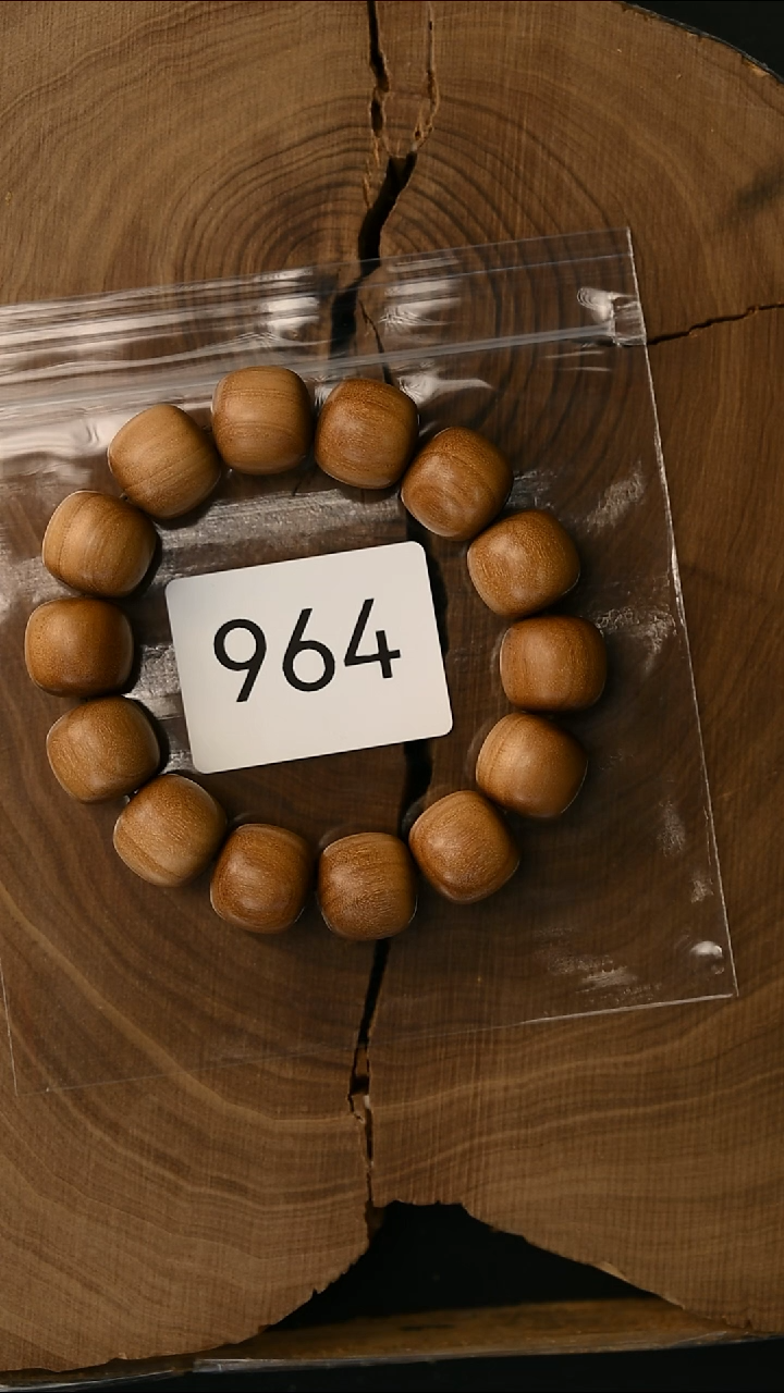 檀香木手串/手链钢印料15*16顺 -6号964