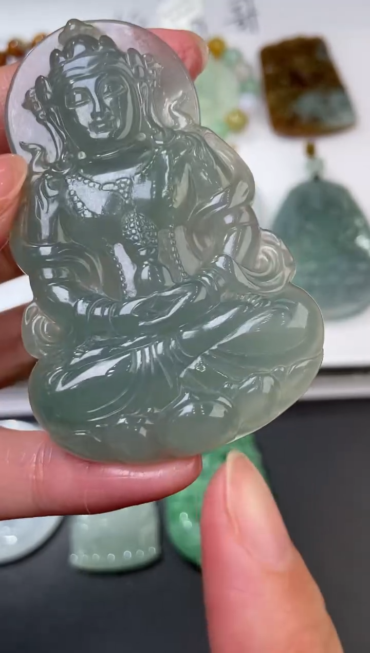 未镶嵌挂件翡翠374907   多人