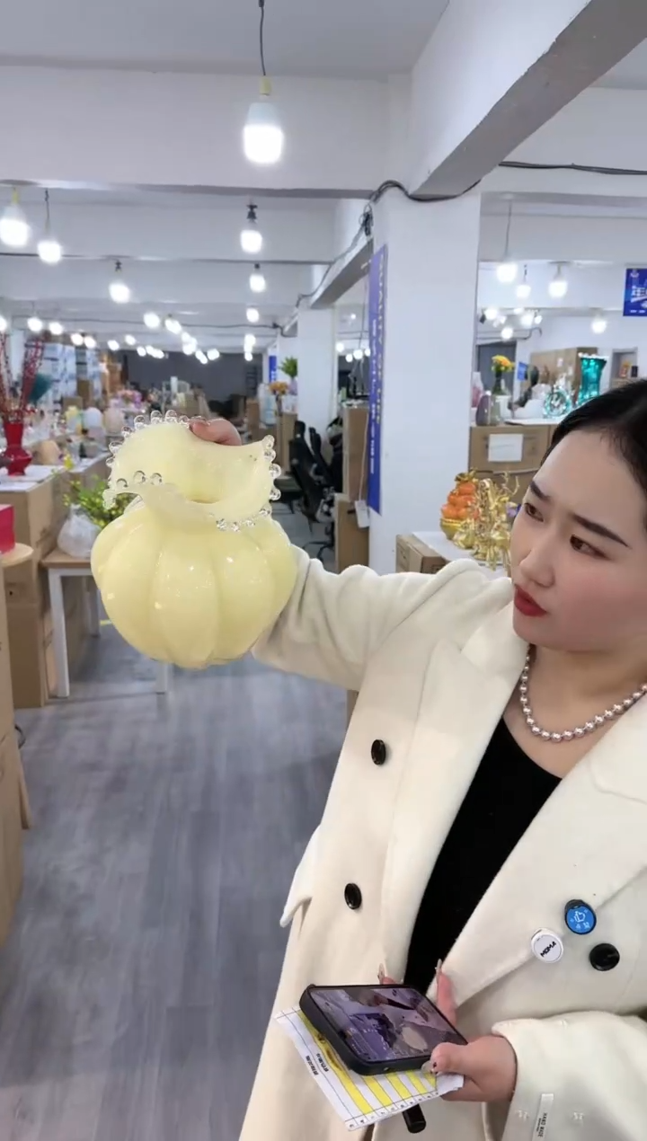 【闪购商品】琉璃昕洋花器W-品25