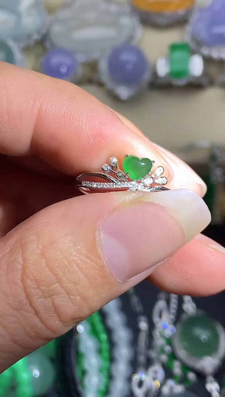 【闪购商品】翡翠戒指18K金镶嵌336-中国好珍宝