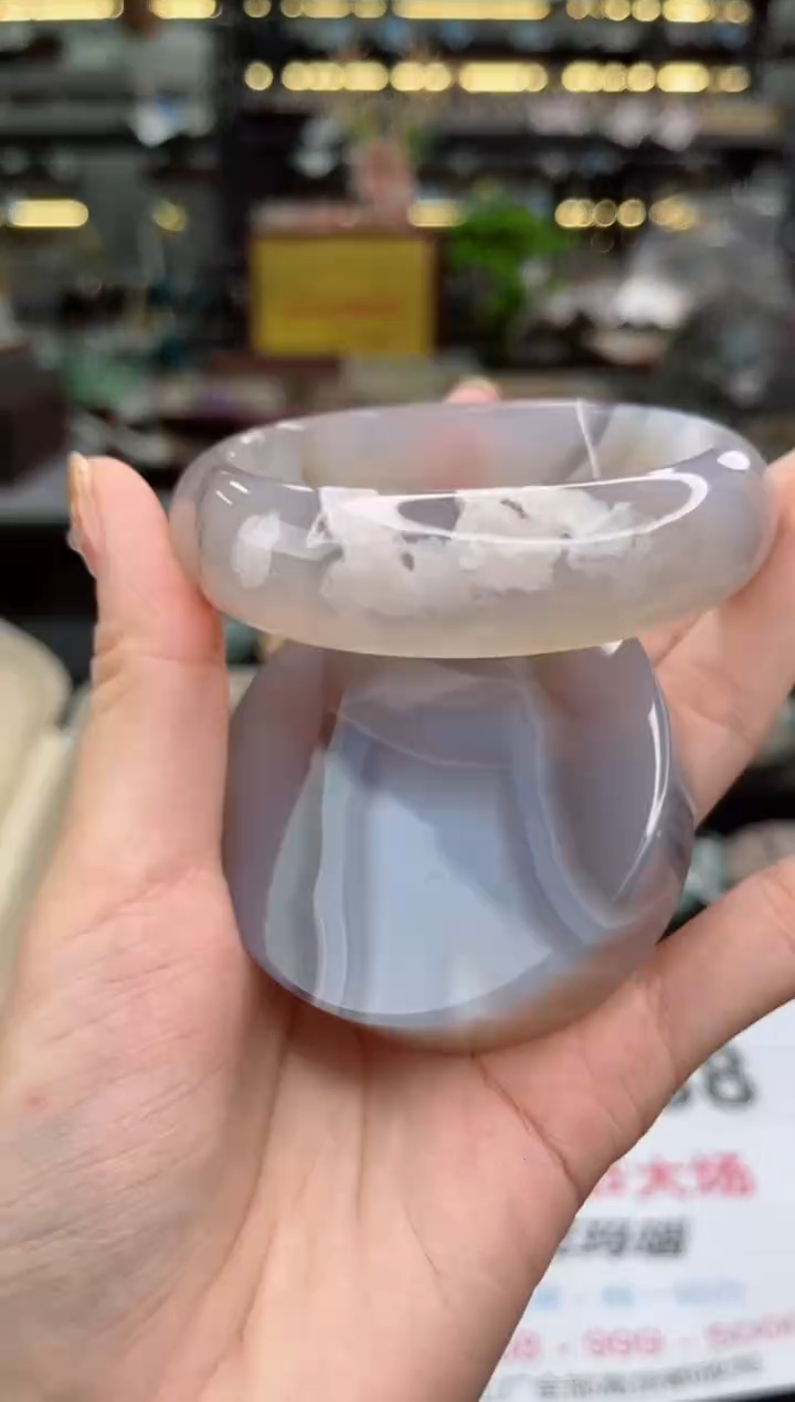 【闪购商品】石英质玉手镯未镶嵌58圈口（赠品镯心）3571248