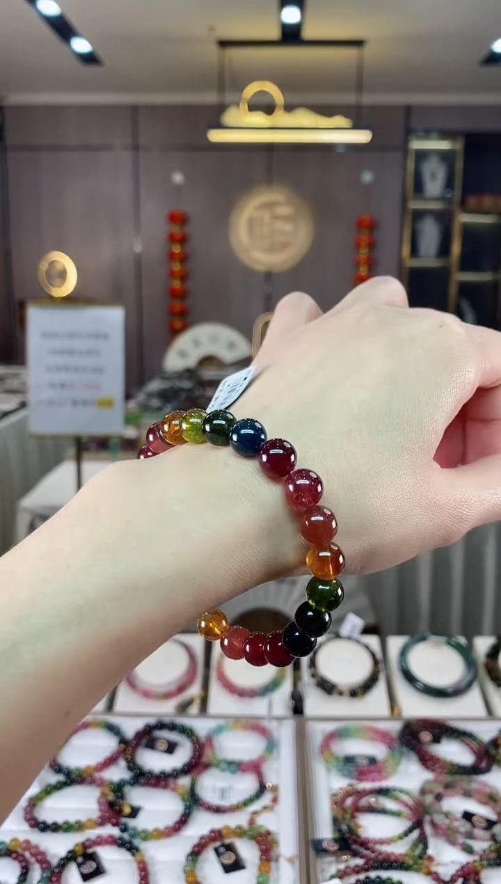 【闪购商品】碧玺单圈手串8.6mm+未镶嵌（多样性发一条）hon