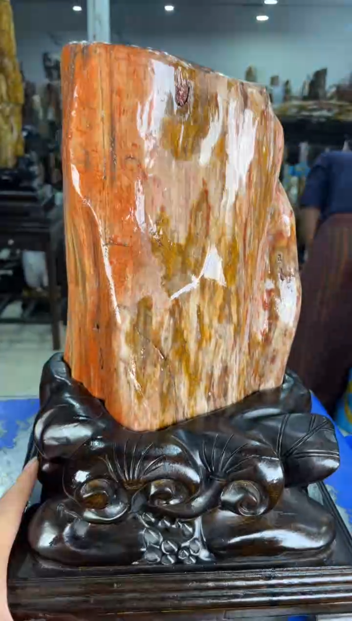 【闪购商品】硅化玉摆件未镶嵌96