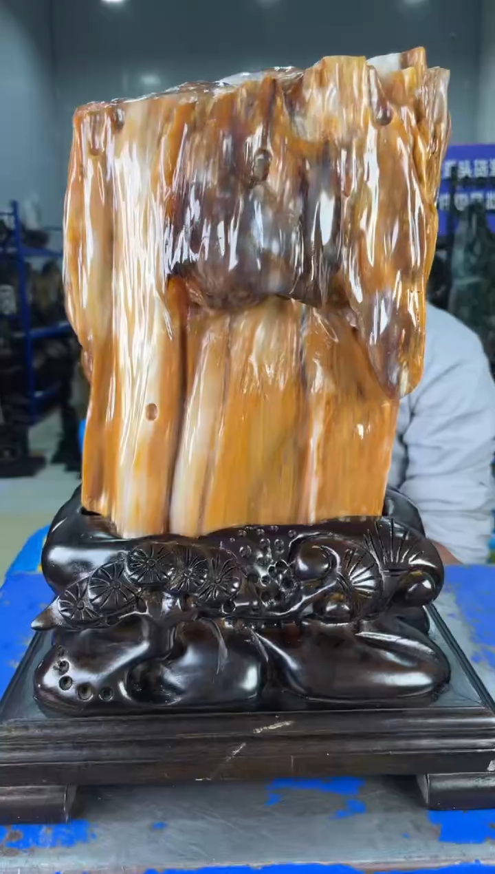 【闪购商品】硅化玉摆件未镶嵌72