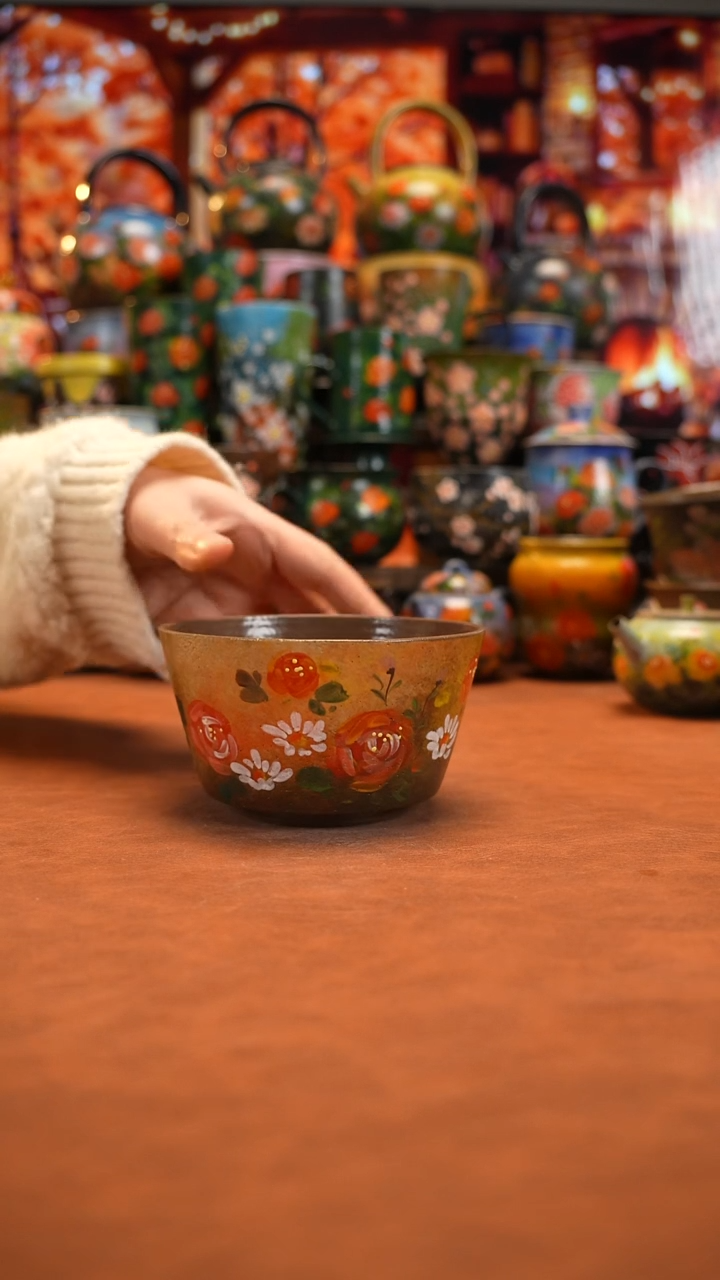 油画   釉下彩  碗