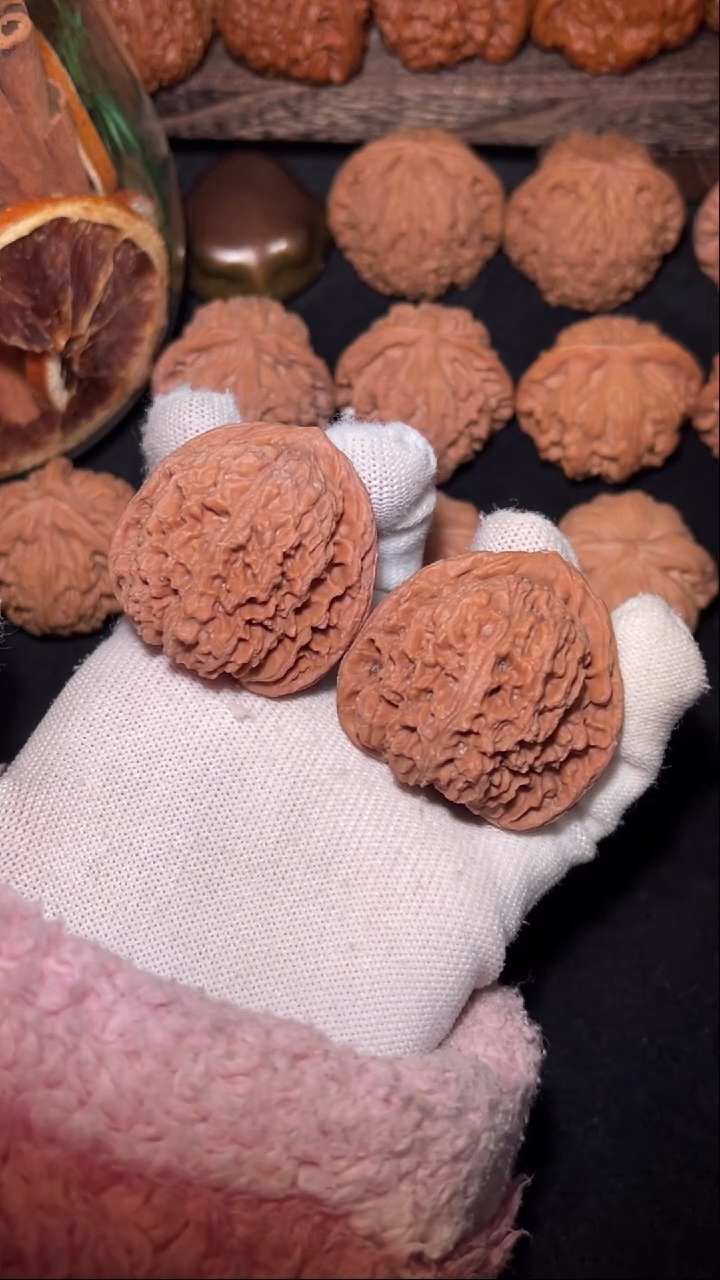 把件文玩核桃好*哥原桩三角疆42全品