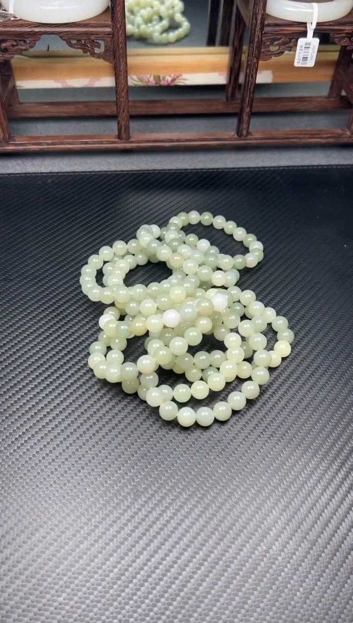 未镶嵌手串和田玉且末微色差卡10多样性发货拍一发一J