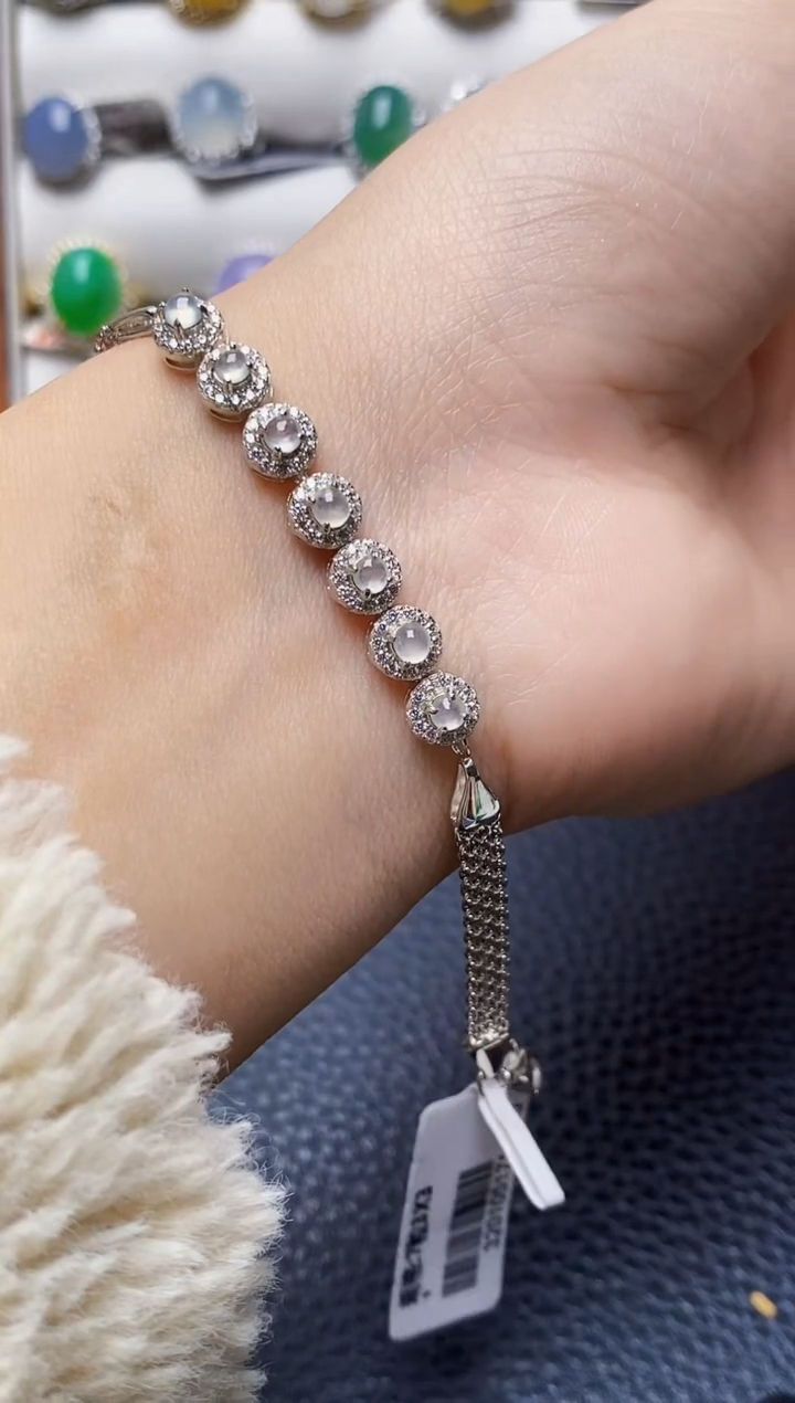 银S925镶嵌戒指翡翠2641