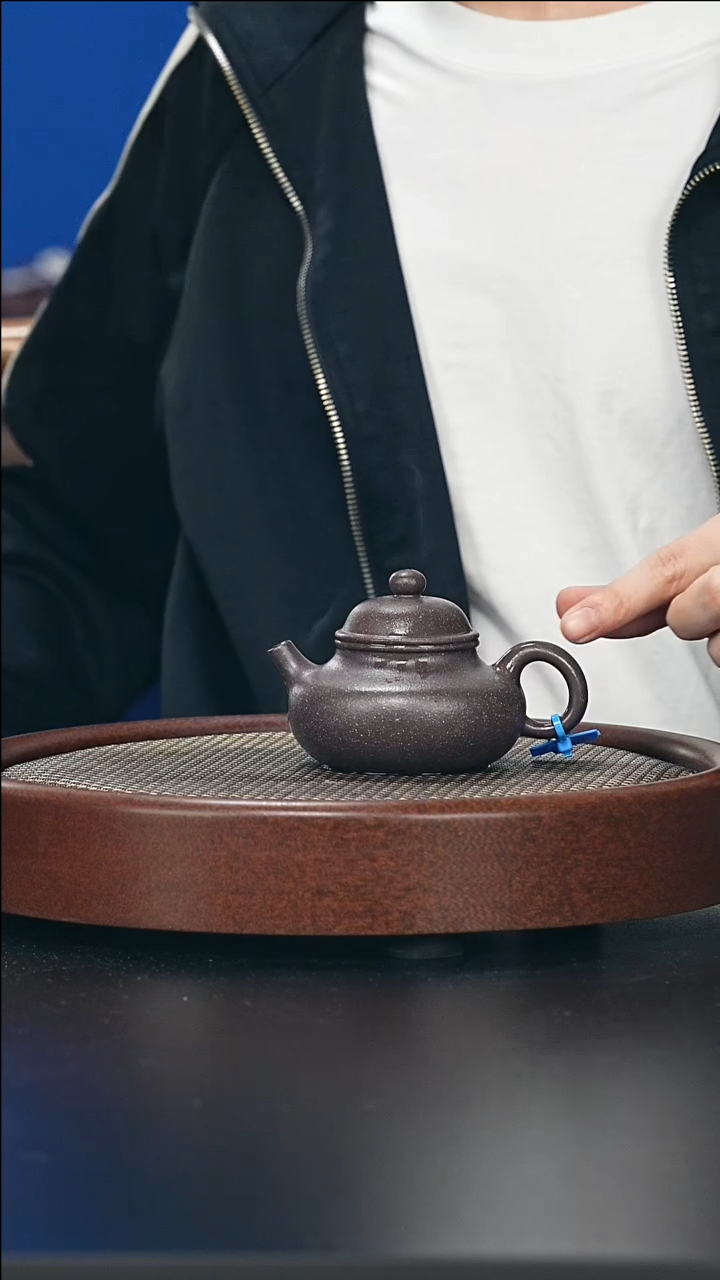茶壶紫砂大容天-桃花泥-全手工微微瑕