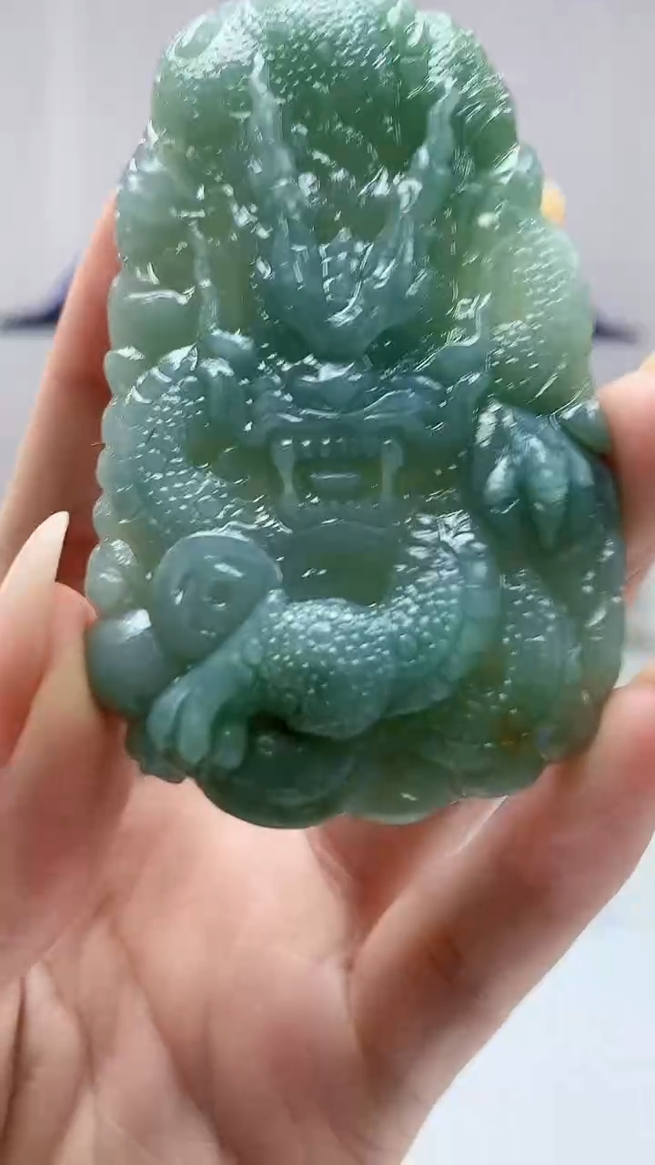 【闪购商品】定制翡翠未镶嵌5152DD-毛货挂件83