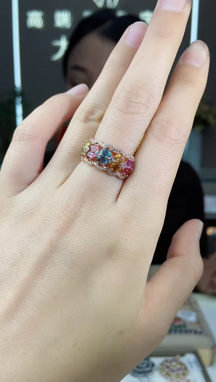 【闪购商品】碧玺手饰银S925镶嵌手饰