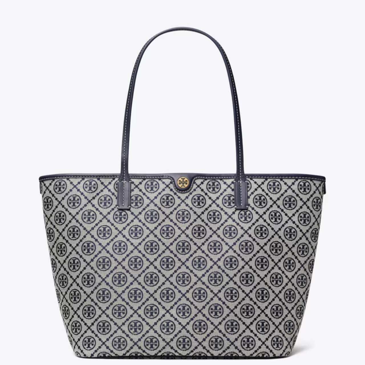 Tory Burch/汤丽柏琦蓝色织物托特包152301 29x32x16