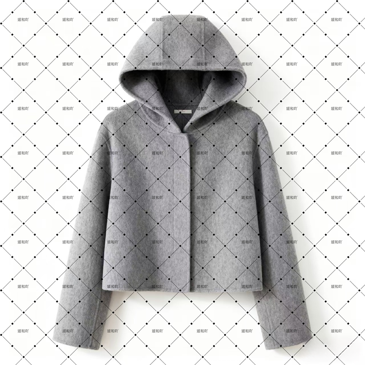 B313灰色保暖短外套