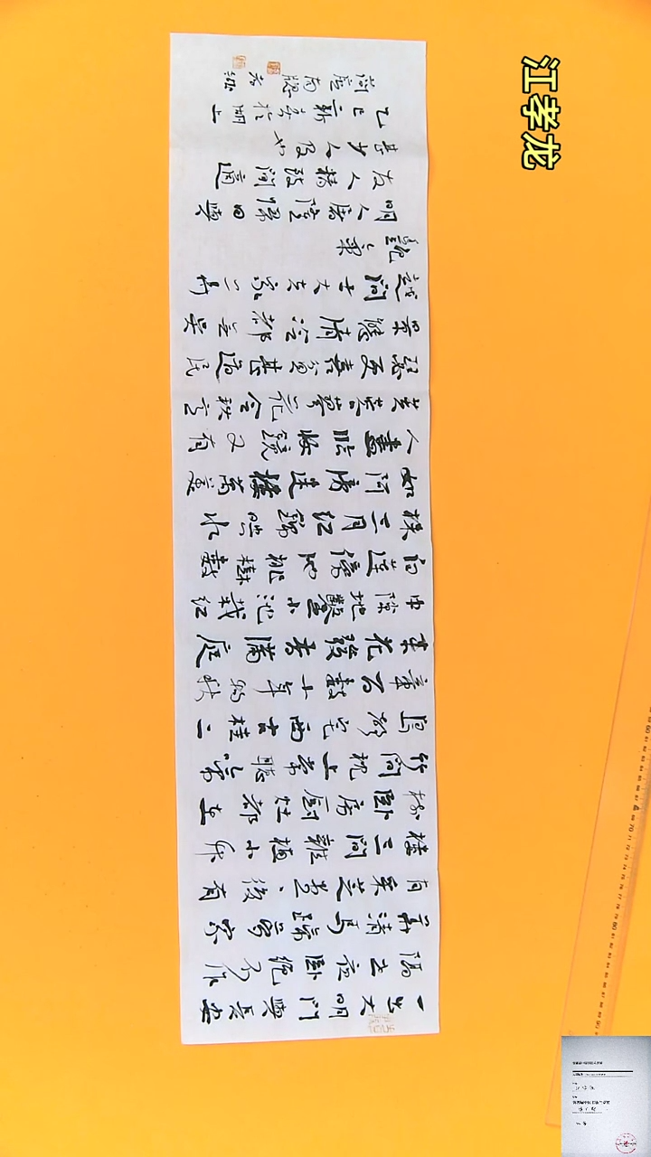 【闪购商品】书法江孝龙书法屠龙归田与友人25*100