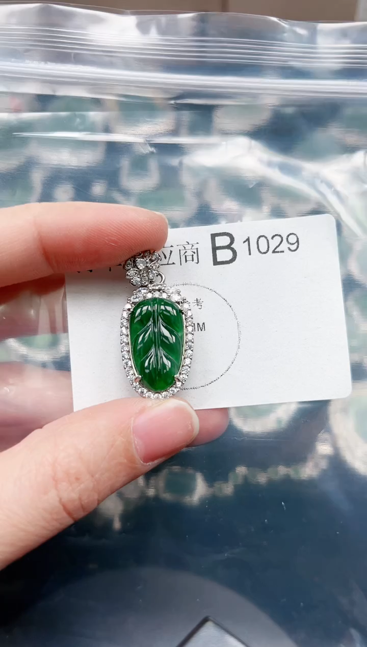 【闪购商品】翡翠颈饰未镶嵌1029赠皮绳