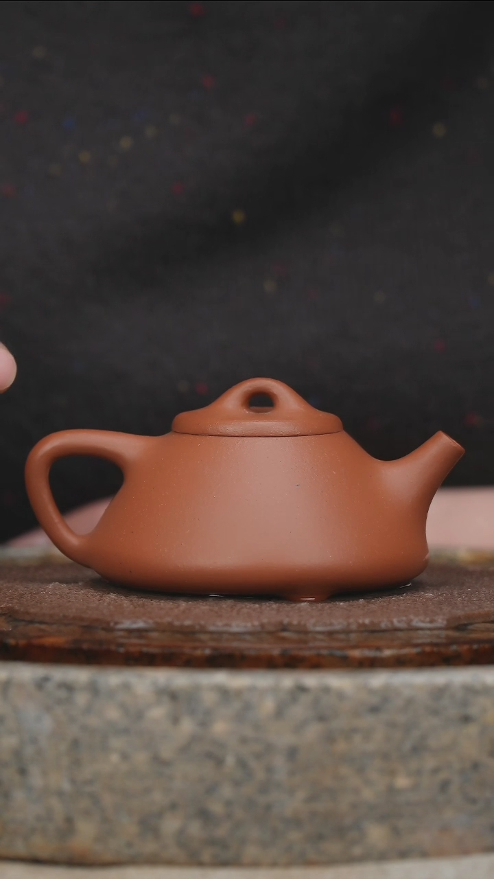 【闪购商品】紫砂茶壶小煤窑生料朱泥子冶石瓢100cc