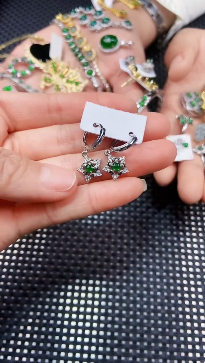 【闪购商品】翡翠耳饰未镶嵌11111111