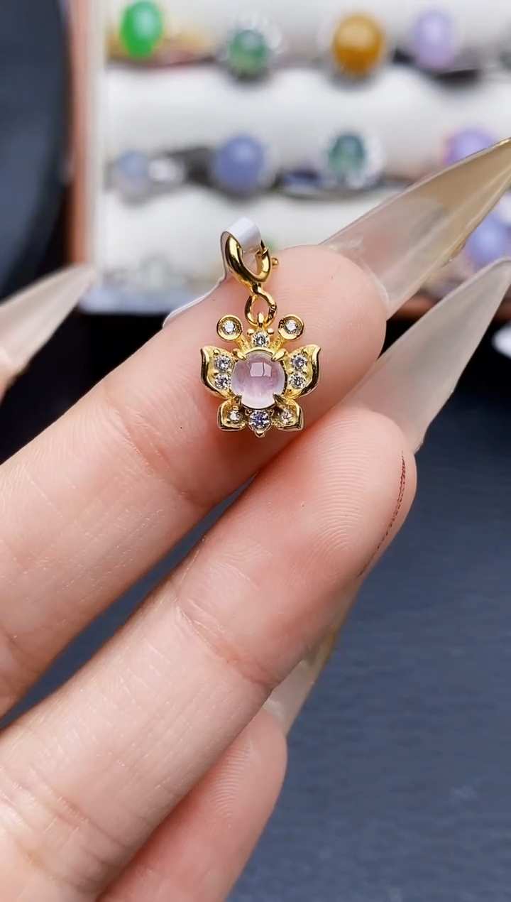 银S925镶嵌戒指翡翠00255