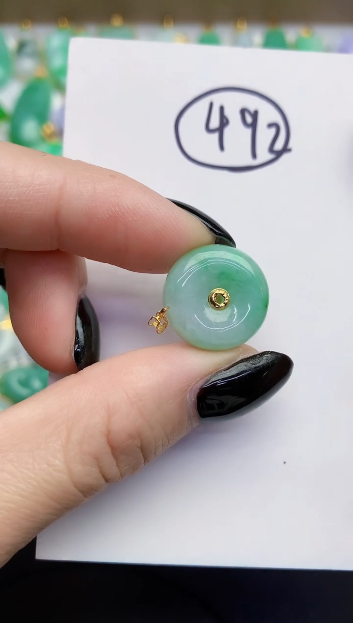 【闪购商品】翡翠颈饰18K金镶嵌000000000