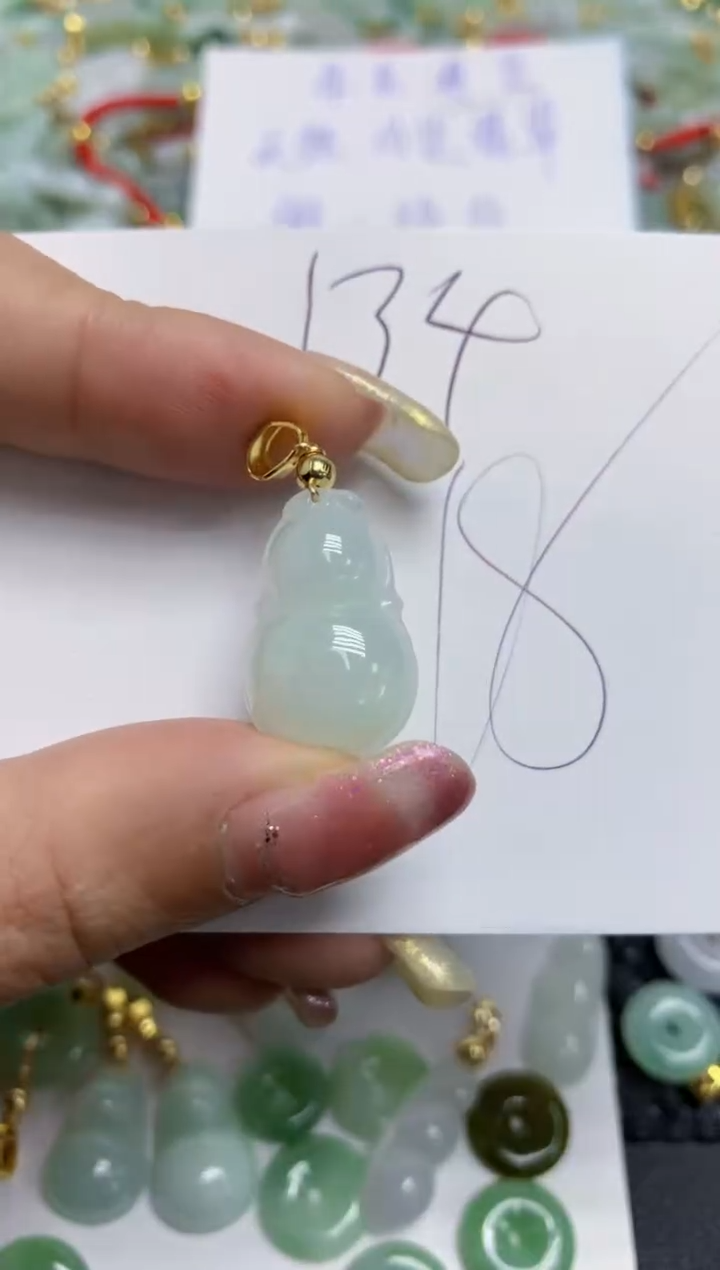 【闪购商品】翡翠颈饰合金天然翡翠A货