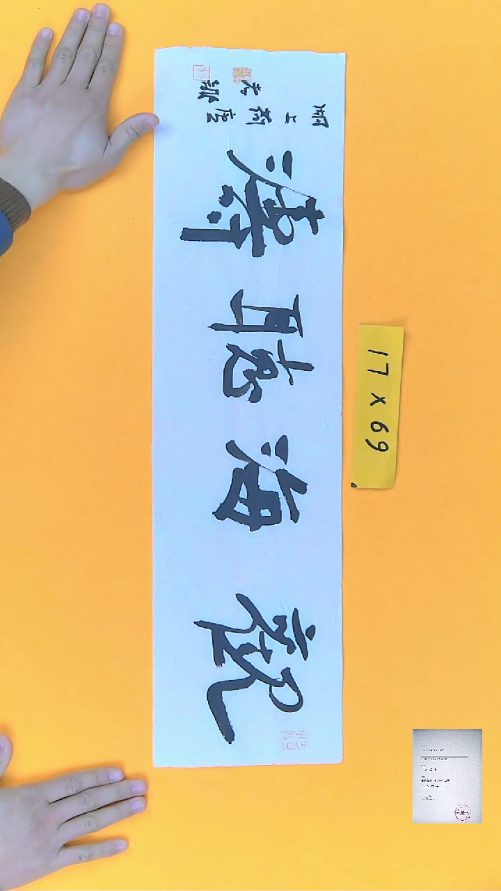 【闪购商品】书法江孝龙书法作品观海听涛17*69