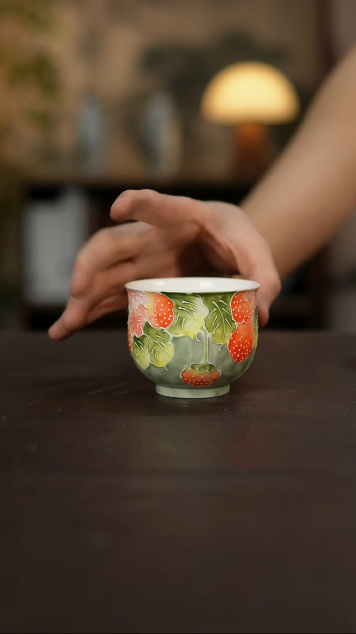 杯景德镇陶瓷杯碗柴烧多人