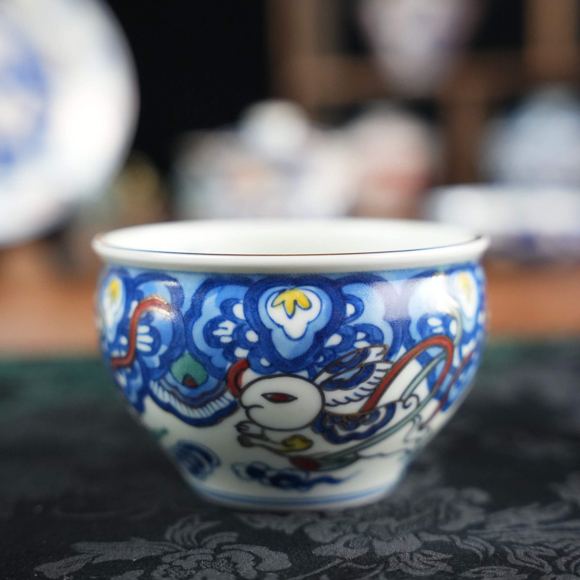 如意祥云兔主人杯「雨溪山房」