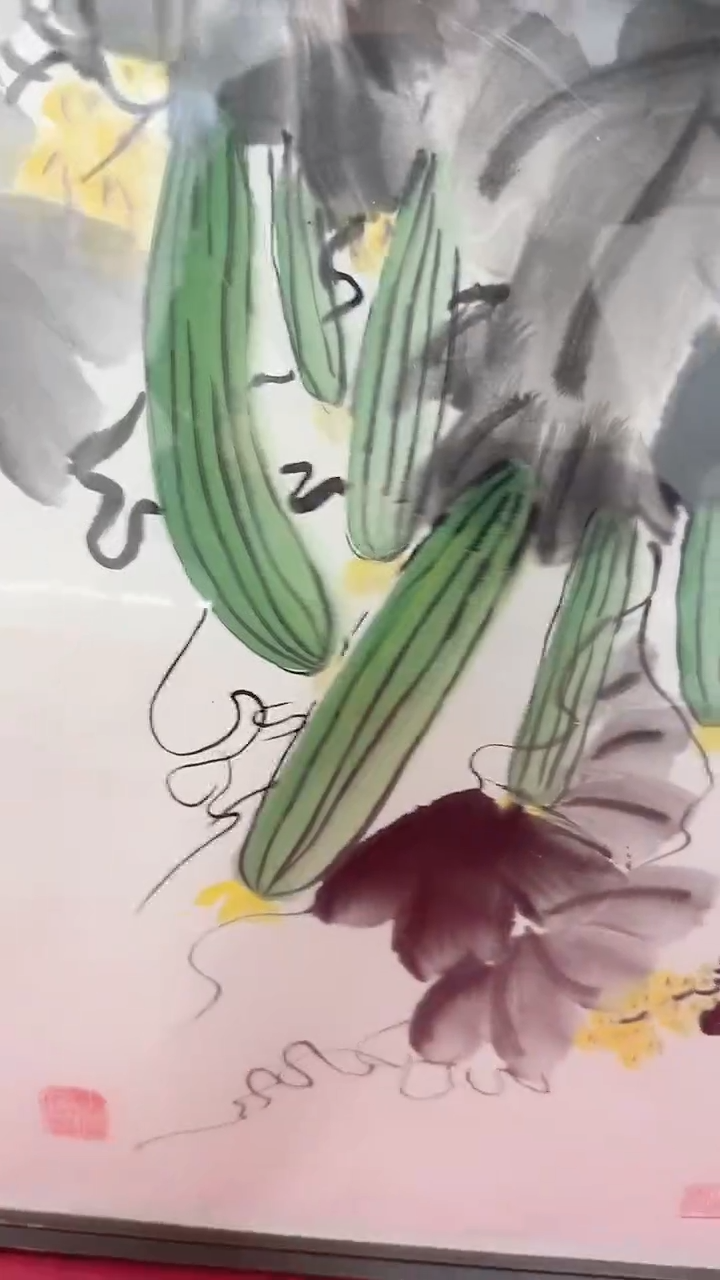 国画硅****哥K12-28-11齐老师4平尺中堂作品