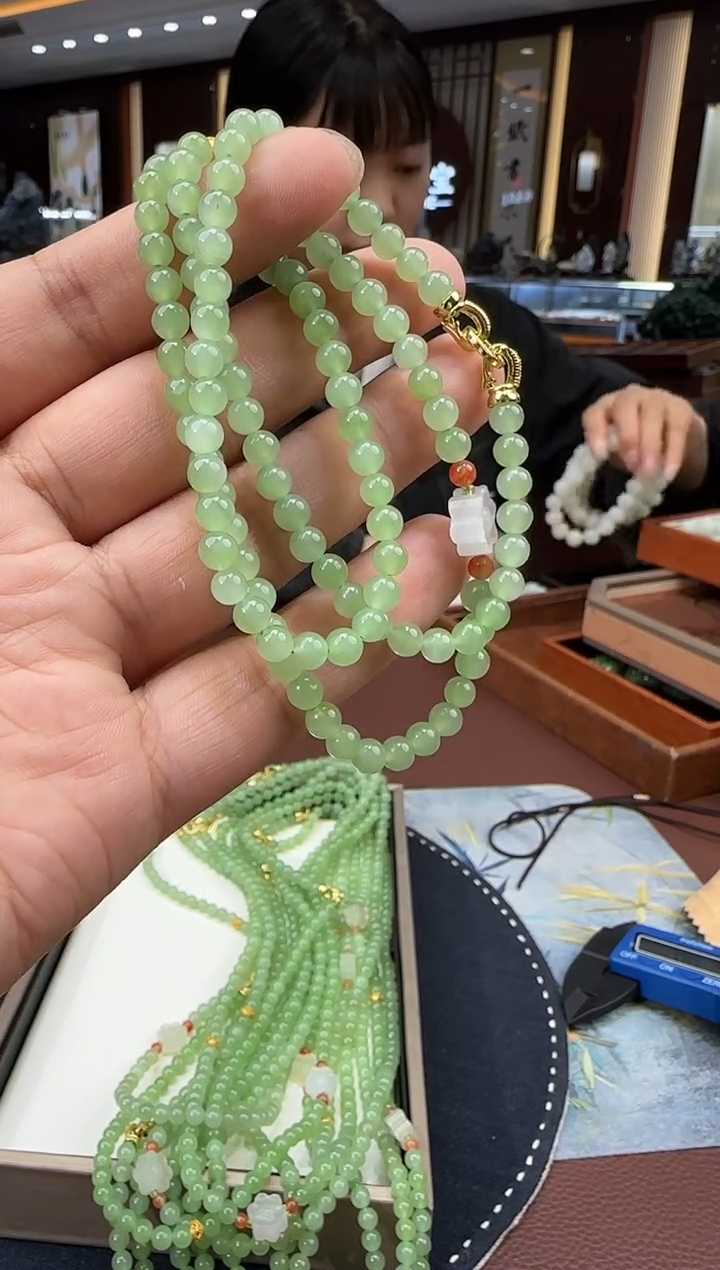 和田玉未镶嵌项链【陆527】70 7025 多样性发其一