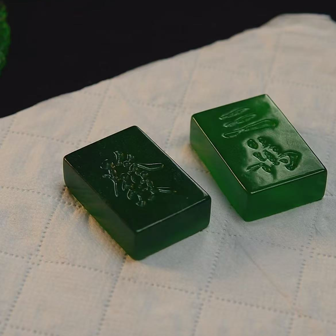 《清代》翡翠  楚韵汉风收藏馆  麻将
