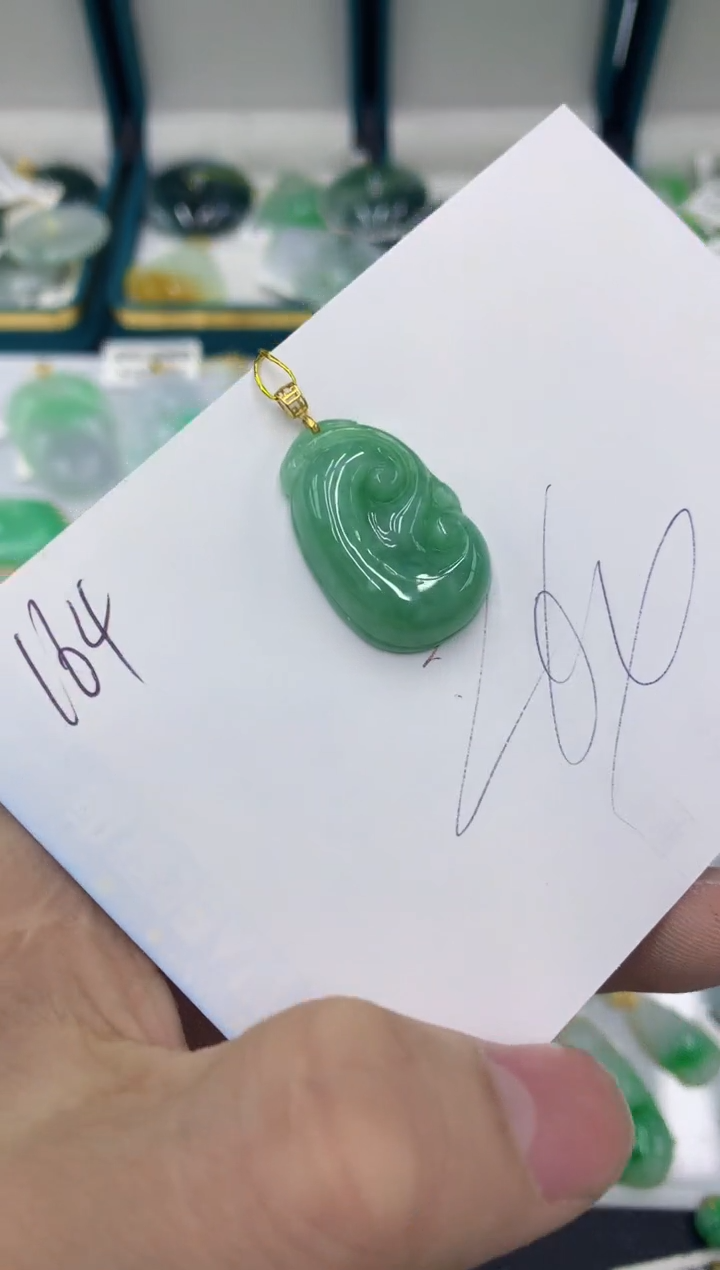 【闪购商品】翡翠颈饰18K金镶嵌1111111111