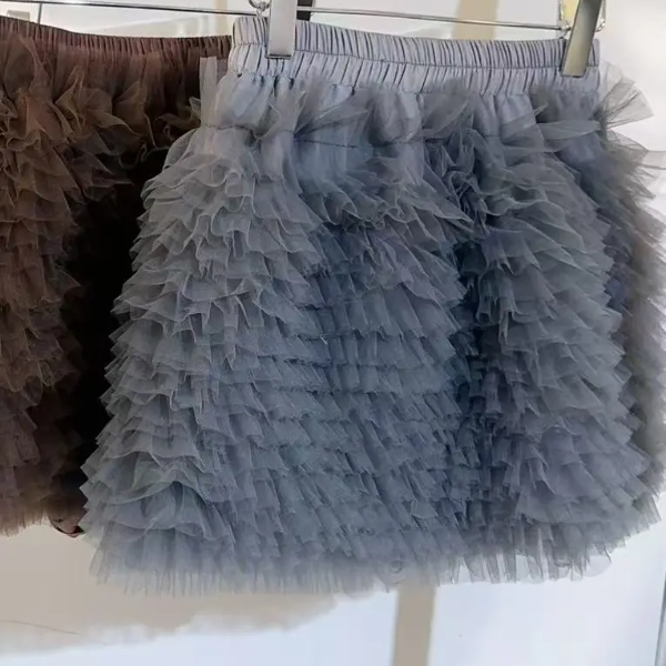 FBNR 兰姐家玫瑰花蓬蓬短裙 7502