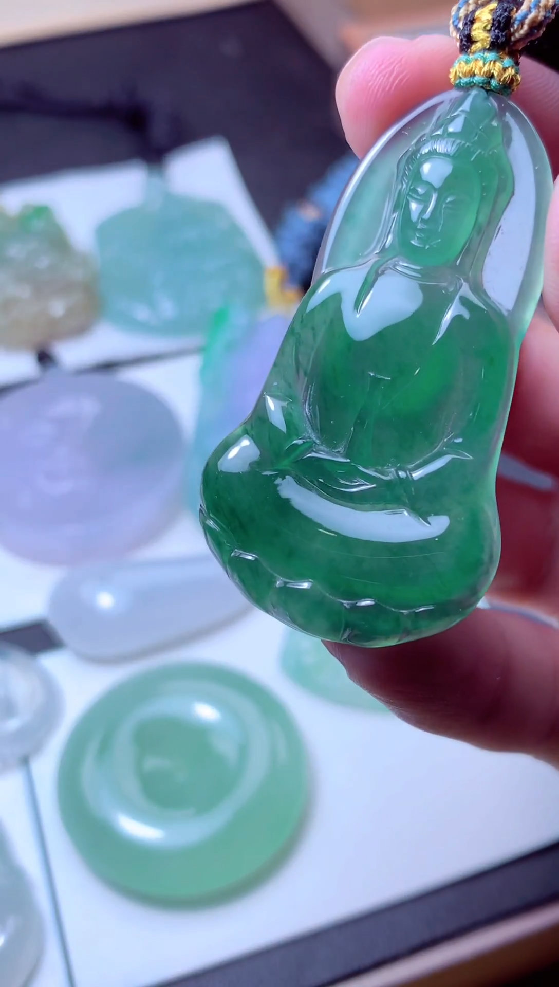 颈饰未镶嵌翡翠天然A货翡翠