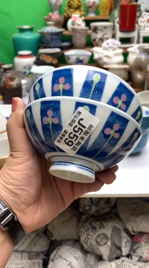 【闪购商品】盖碗海外回流瓷器